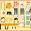 marketable dress up products with flexible magnet PVC dressing up fridge magnet