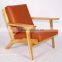 replica leisure ash wood furniture Hans Wegner Plank sofa chair