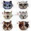 New style plush 3D printed cat shape coin purse cat coin purse