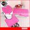 anti slip backing polyester shaggy bath mat 3 piece