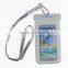 Fashion Summer Beach Mobile Phone PVC Waterproof Neck Bag Transparent Neck Pouch for Cellphone