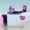 Customized 3m by 3m Purple Color Mall Food Kiosk Bubble Tea Kiosk Design for Sale