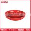 Traditional item solid color red round design plastic personalized ashtray for bar use