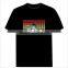 sound activated light sensor t shirt/light t-shirt