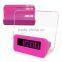 Blue LED Message Board Alarm Clock with Pen Holder