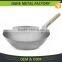 Chinese Hotel Hand Made Flat Bottom Wok Carbon Steel Pan