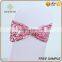 Spandex sequin chair sash bow tie