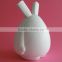 custom make white blank color plastic bunny toys,OEM design white color plastic bunny toy