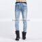Korea Style Men Ripped Jeans Washed Ankle Destroyed Pants