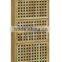 Oil Chinese Catalpa Wood Grid Three Layers of Cabinets