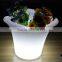 Led light up flower pot, led ice bucket, garden decoration led flower pot