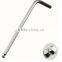 8mm mirror finsihed Allen wrench with ball end, cheap price hex allen key wrench
