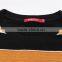 mens brand wool black yellow crew neck stripe wool sweater