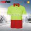 two-colored reflective safety t-shirt for running mens good-looking t-shirt hi vis polyester t-shirt terry cloth
