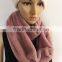 Black fashion young neck PV fleece tube scarf factory