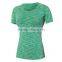 Wholesale OEM custom printing t shirt Dry Fit athletic wear women T-shirts Compression t shirt women