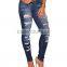 Sidefeel Women Casual Ripped Jeans Women Distressed Skinny Jeans