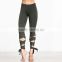 Fashion design wholesale wicking yoga sport leggings with strap