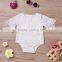 B22426A Baby Girls lace flared sleeves rompers