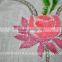 linen floral sequin scarf