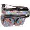 Black Women Nylon Full Color Printed Satchel