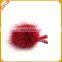 Fluffy mink fur pompom lovely colorful cute fur ball hairpin