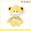 Custom plush yellow lovely baby teddy bear souvenir