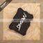custom irregular shape cutting leather patch label for jeans garment