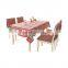 home accessories decoration cotton linen printing table protective cover square merry christmas tablecloth