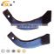 One hole IT245 long blade 65Mn cultivator blade rotary tiller blade
