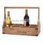 Accept OEM painted color engraved logo 8 bottle wooden wine holder