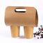 Drink Carriers for Delivery With Handle -To-Go Cup Kraft Paper Carriers- Recyclable Kraft Drink Carrier-one and 2 Cups Kraft Paper Carriers