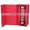 Gift double wall borosilicate glass drinking cup water bottle with 304 stainless steel tea filter