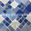 Foshan 30x30 Square Shaped Sky Blue Glass Swimming Pool Mosaic Tile Kitchen Back Splash Bathroom Floor Tile