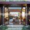 Vertical Aluminum Glass Patio Exterior folding Doors Double Glazing aluminum bifold doors
