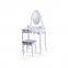 Wholesale Modern White Wooden Cupboard Dressing Table With  Mirror And Stool For Bedroom