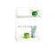 Bamboo unique hanger design triple tiers shower caddy shelf chrome plating bathroom shampoo rack