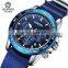 Ochstin 6117B Fashionable Nylon Quartz Watches Waterproof Chrono New Casual Wristwatch Mens