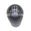 black & Leather Car Shift Gear Knob For Mazda 3 5 6 CX-7 MX-5 Manual 5-Speed / 6-Speed Transmission
