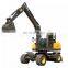 Hengwang Mini Digger Factory Supply Wheel Excavator Price For Sale