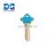 Hot Selling SC1 custom key blanks with plastic head brass material dimple door blank keys