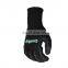 Protective Plumbing Work Rubber Textured Safety Glove Black Plumber Glove