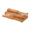 Amazon top seller Bamboo 3 Tier Expandable Kitchen Spice Display Shelf Wood Spice Rack Storage Organizer Shelf