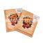 Custom golden print aluminum foil pouch bag sachet 3 sides sealed coffee packaging bags