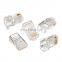 Transparent 8P8C UTP rj 45 plug conector rj45 cat6