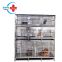 HC-R017A Cheapest Stainless Steel Pet kennels/Small Big Animal cages for pet shop animal hospital cages