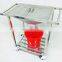 HC-M061 Medical Surgical Stainless Steel Nursing Cart Hospital Trolley with cheap price