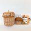 Rattan Acorn Storage basket Handmade woven Christmas Decoration