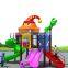 Free design kids playground swing and slide combination plastic toy for fun