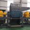 rubber tires and plastic recycling double shaft shredder machine